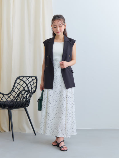 カップ付きバッククロスキャミソール　[通常]