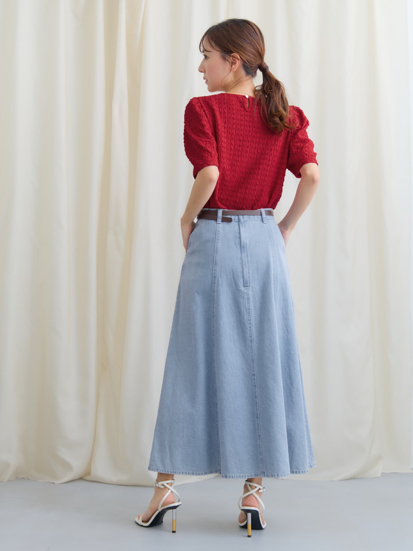 パフスリーブカットソー　[通常]