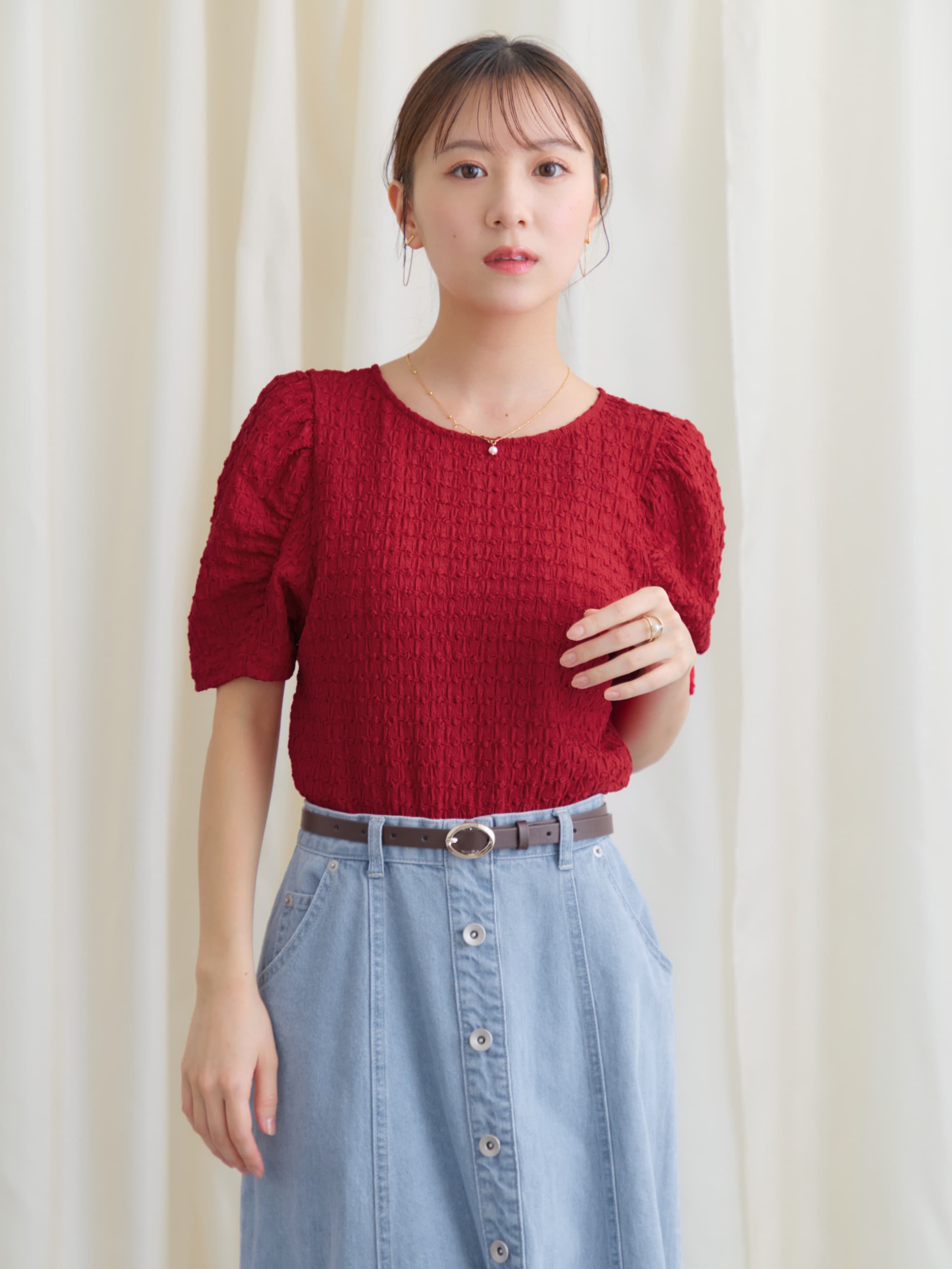 パフスリーブカットソー | 小柄・低身長女性向けファッション通販