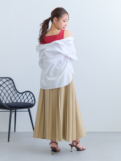 カップ付きスクエアネックタンクトップ　[通常]