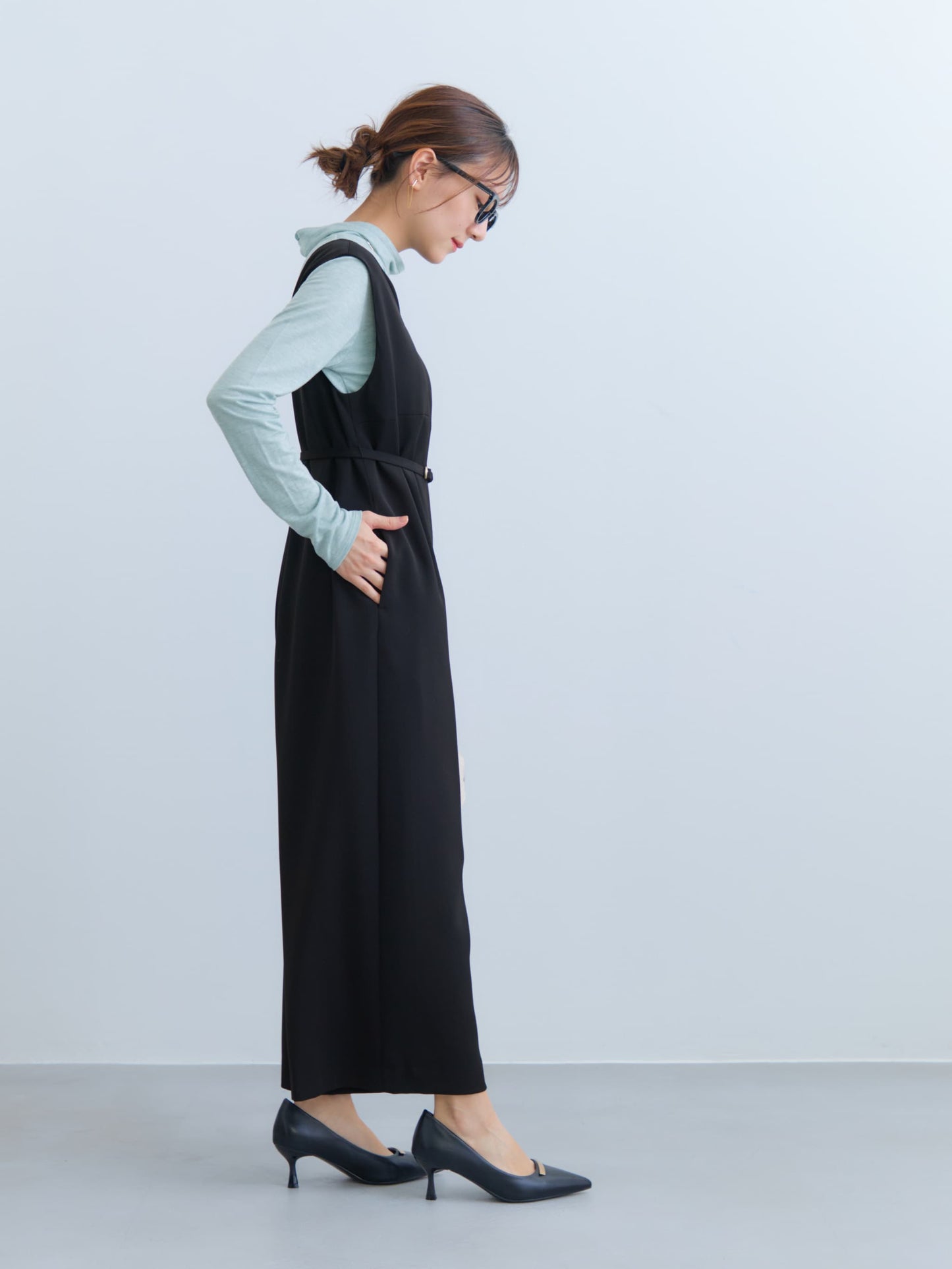 150cm | B:78 W:56 H:74 股下:69  | regular着用 (ブラック)