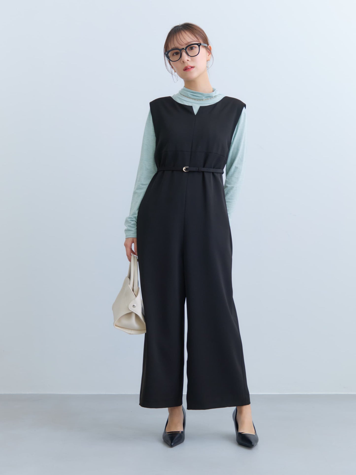 150cm | B:78 W:56 H:74 股下:69  | regular着用 (ブラック)