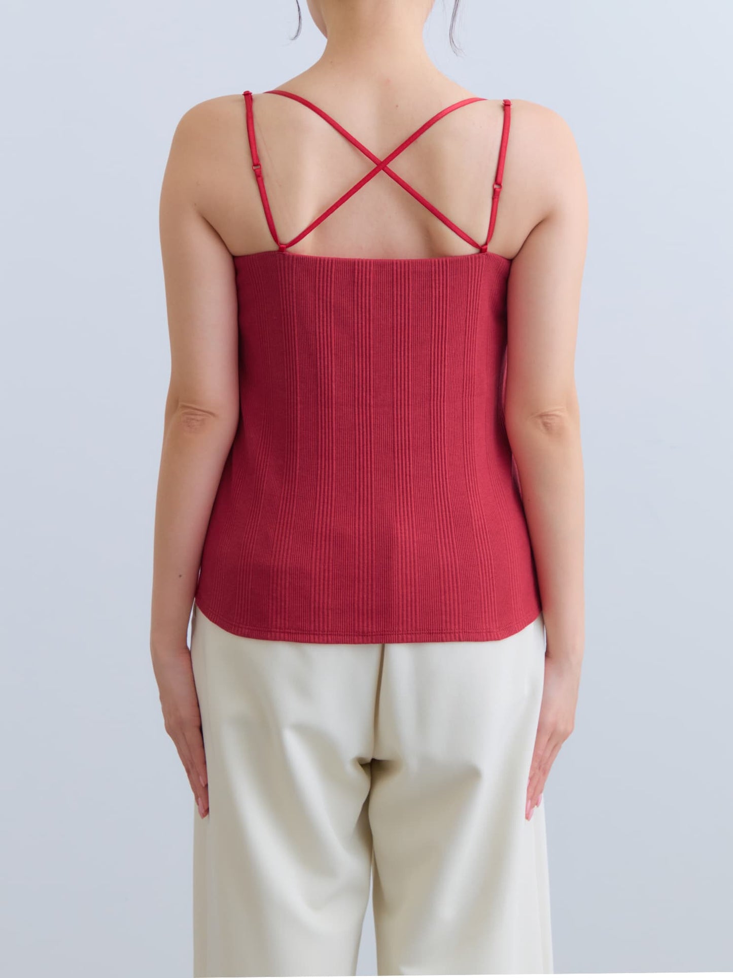 カップ付きバッククロスキャミソール　[通常]