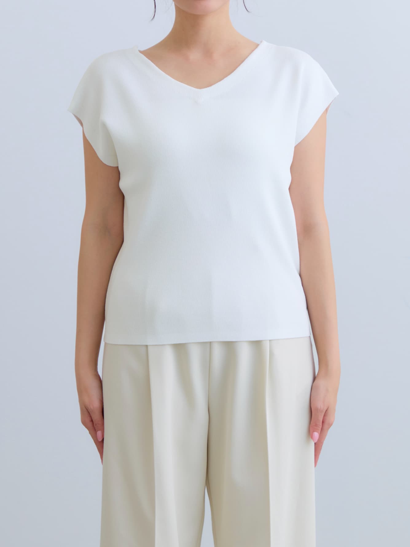 ※こちらが実物のカラーに一番お色味が近くなっております。（オフホワイト）<br>149cm | B:77 W:60 H:83 股下:68.5 | ワンサイズ着用