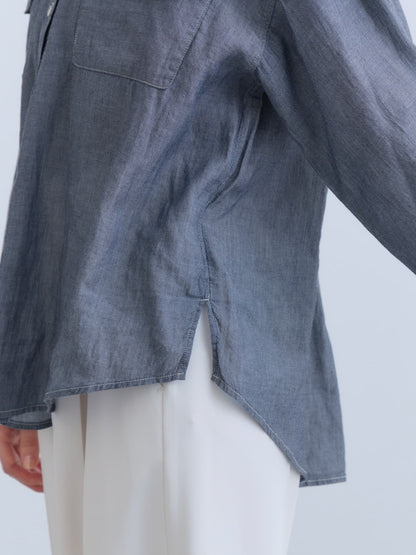 シアーデニムシャツ　[通常]