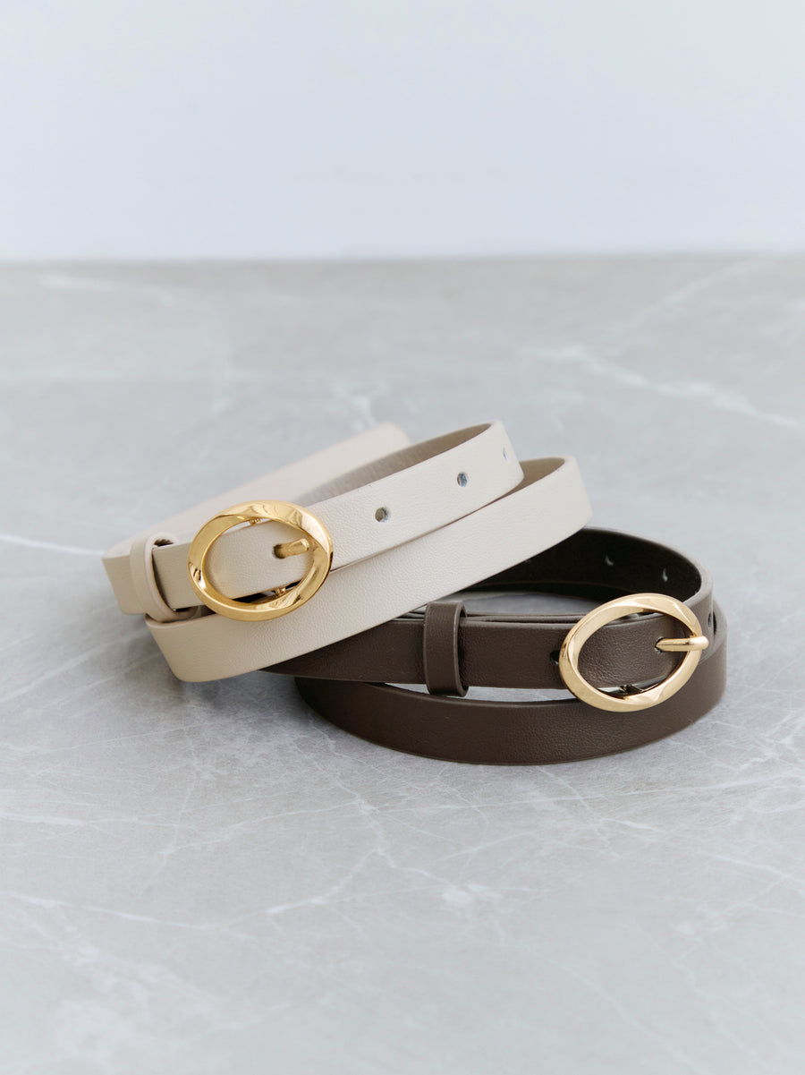 ツイストラウンドバックルベルト　[通常]