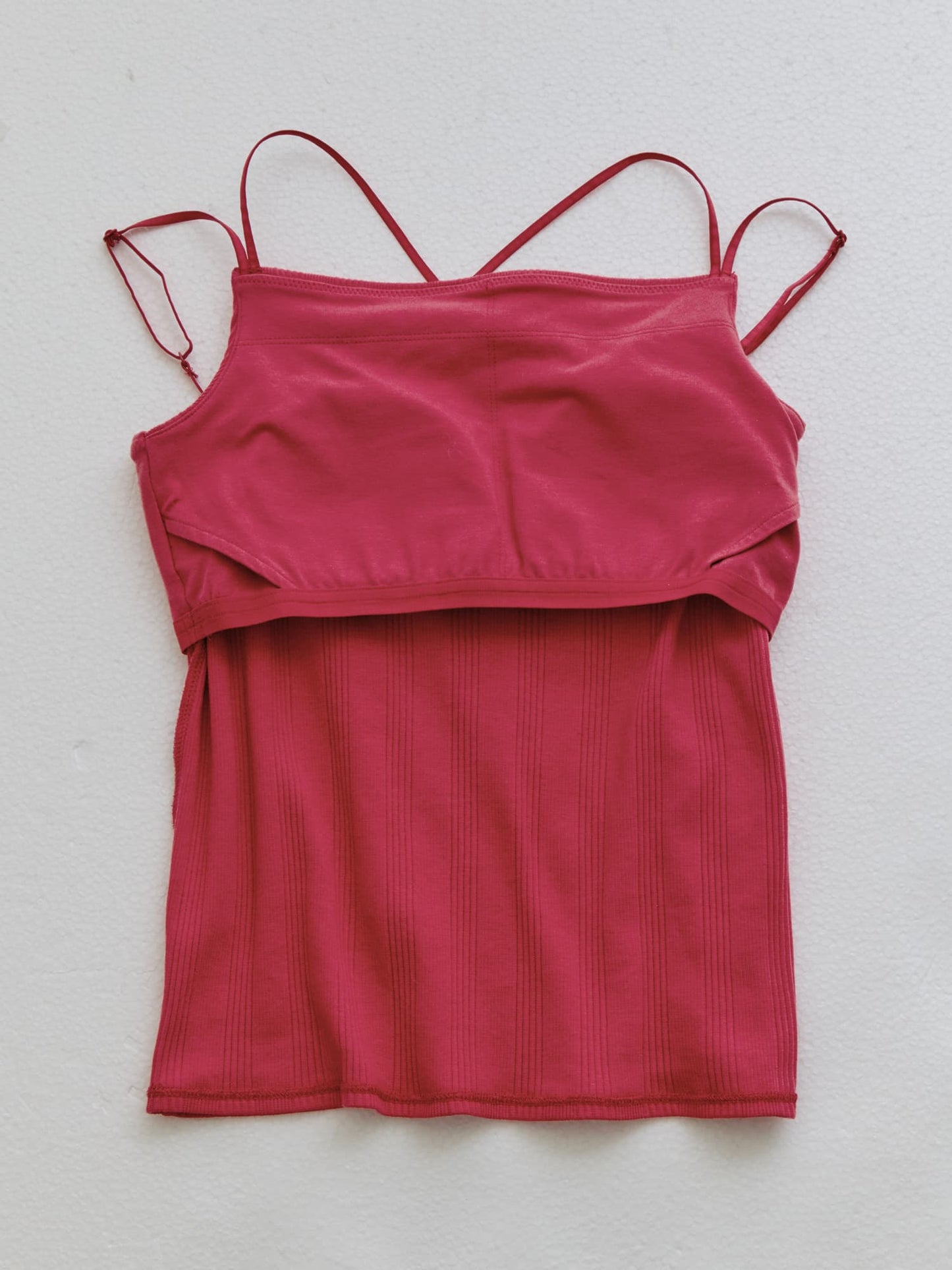 カップ付きバッククロスキャミソール　[通常]