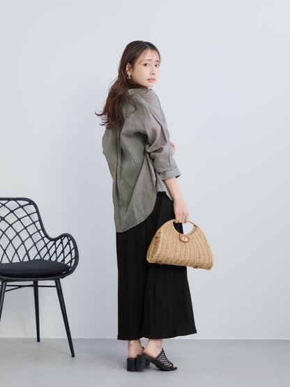 カップ付きスクエアネックワンピース-short & regular　[通常]