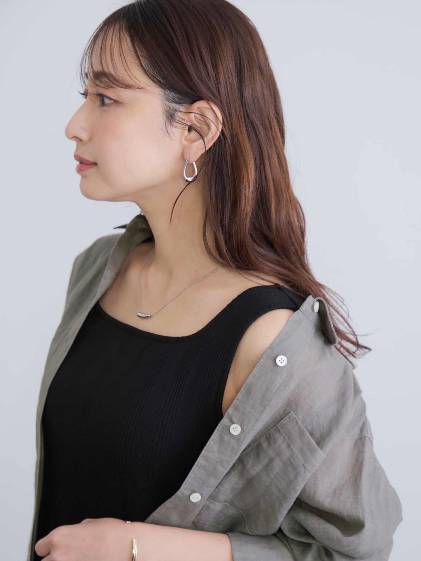 カップ付きスクエアネックワンピース-short & regular　[通常]