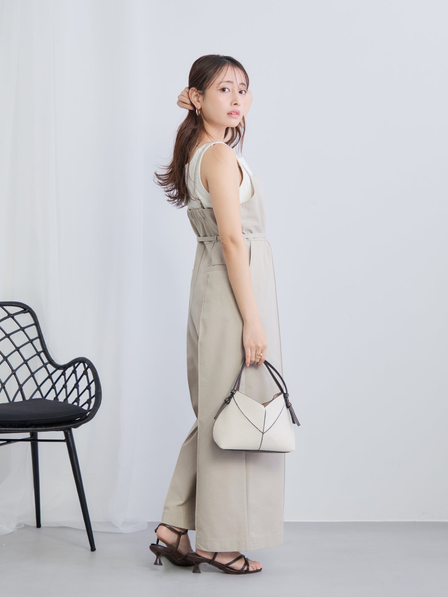 デニムライクオールインワン-short & regular　[通常]