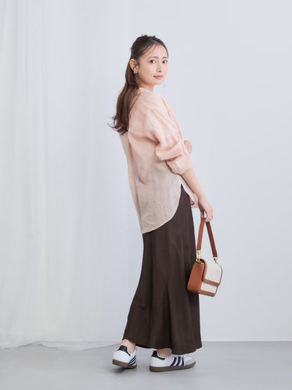 アセテートバックサテンナロースカート-short & regular　[通常]