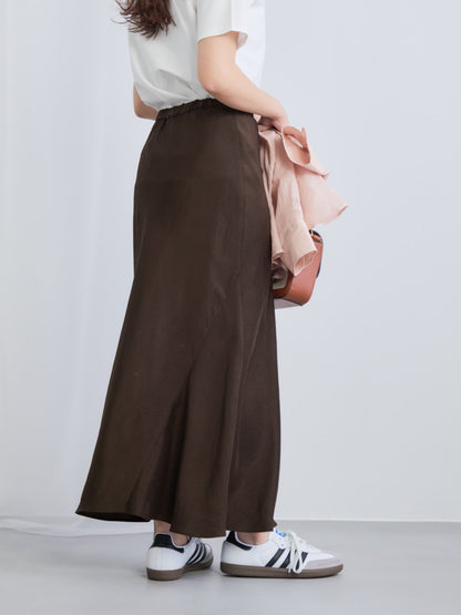 アセテートバックサテンナロースカート-short & regular　[通常]