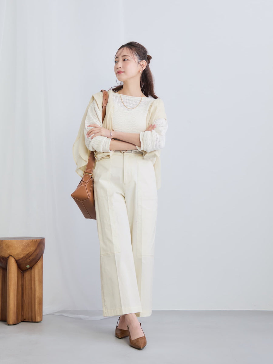 サイドベルトワークパンツ-short & regular　[通常]