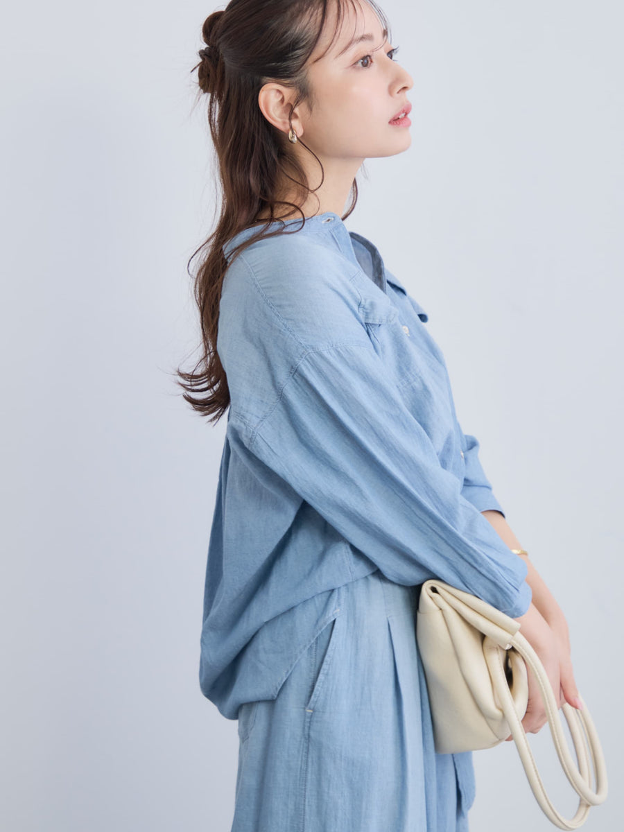 シアーデニムシャツ　[通常]