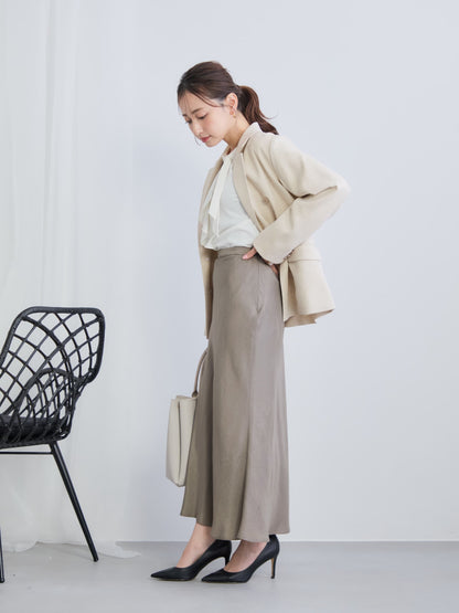 アセテートバックサテンナロースカート-short & regular　[通常]