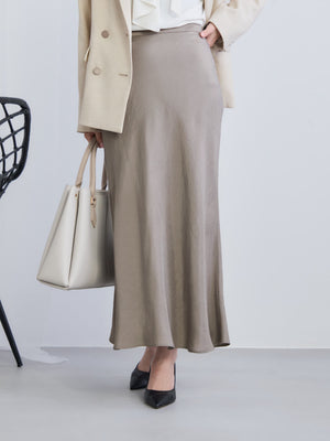 アセテートバックサテンナロースカート-short & regular　[通常]