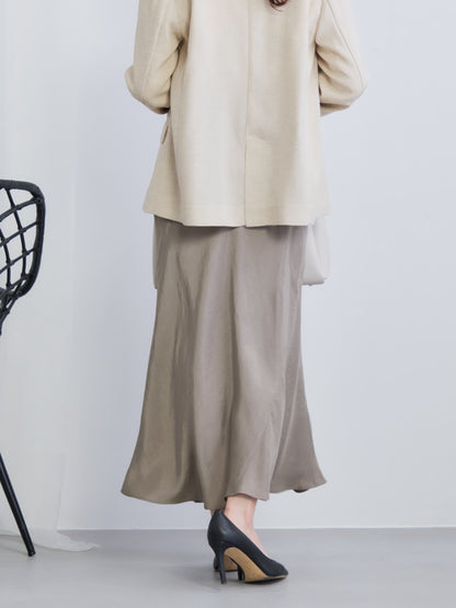 アセテートバックサテンナロースカート-short & regular　[通常]