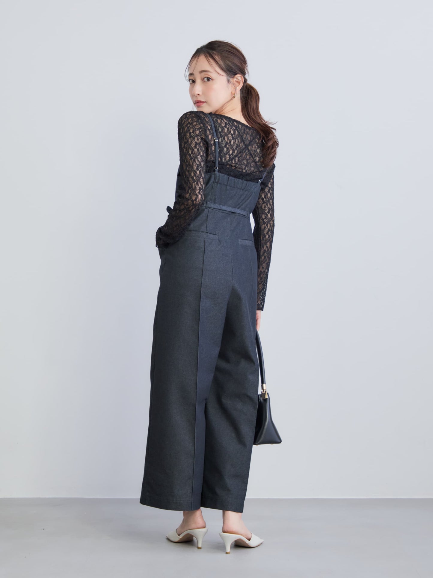 デニムライクオールインワン-short & regular　[通常]