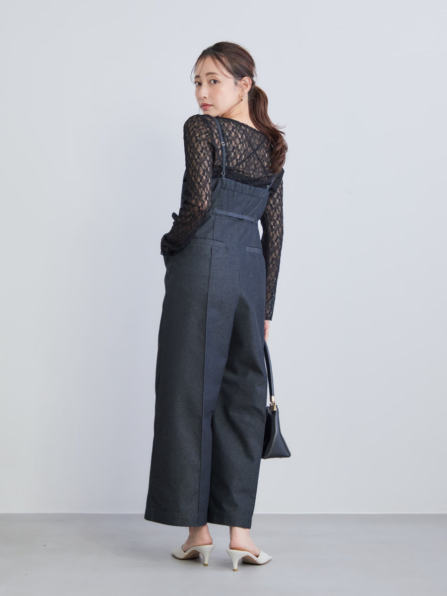 デニムライクオールインワン-short & regular　[通常]