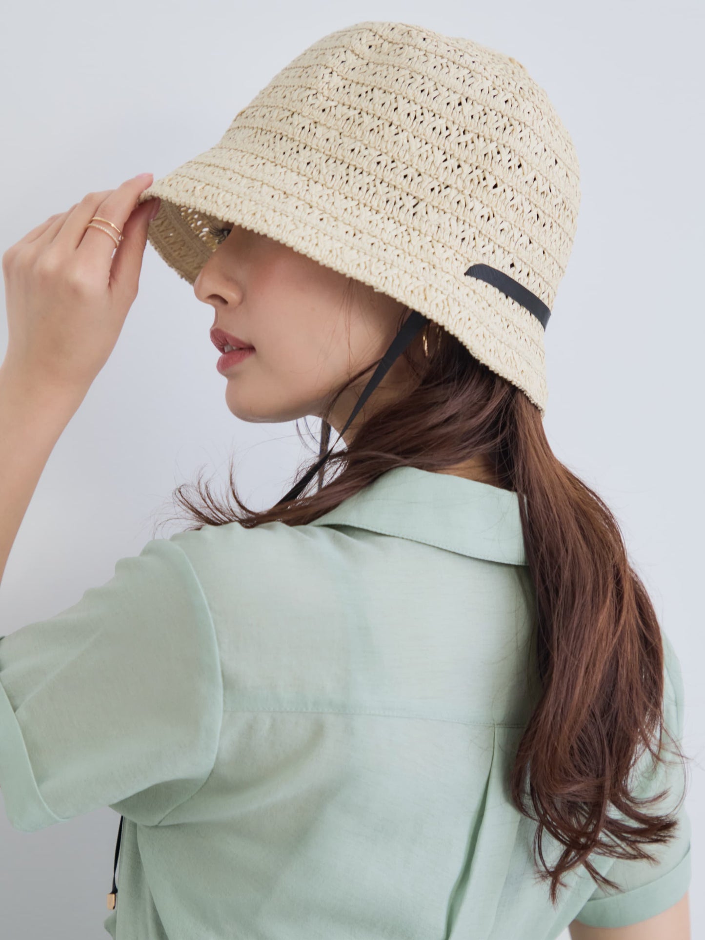 ラフィアライクシアーブレードハット　[通常]