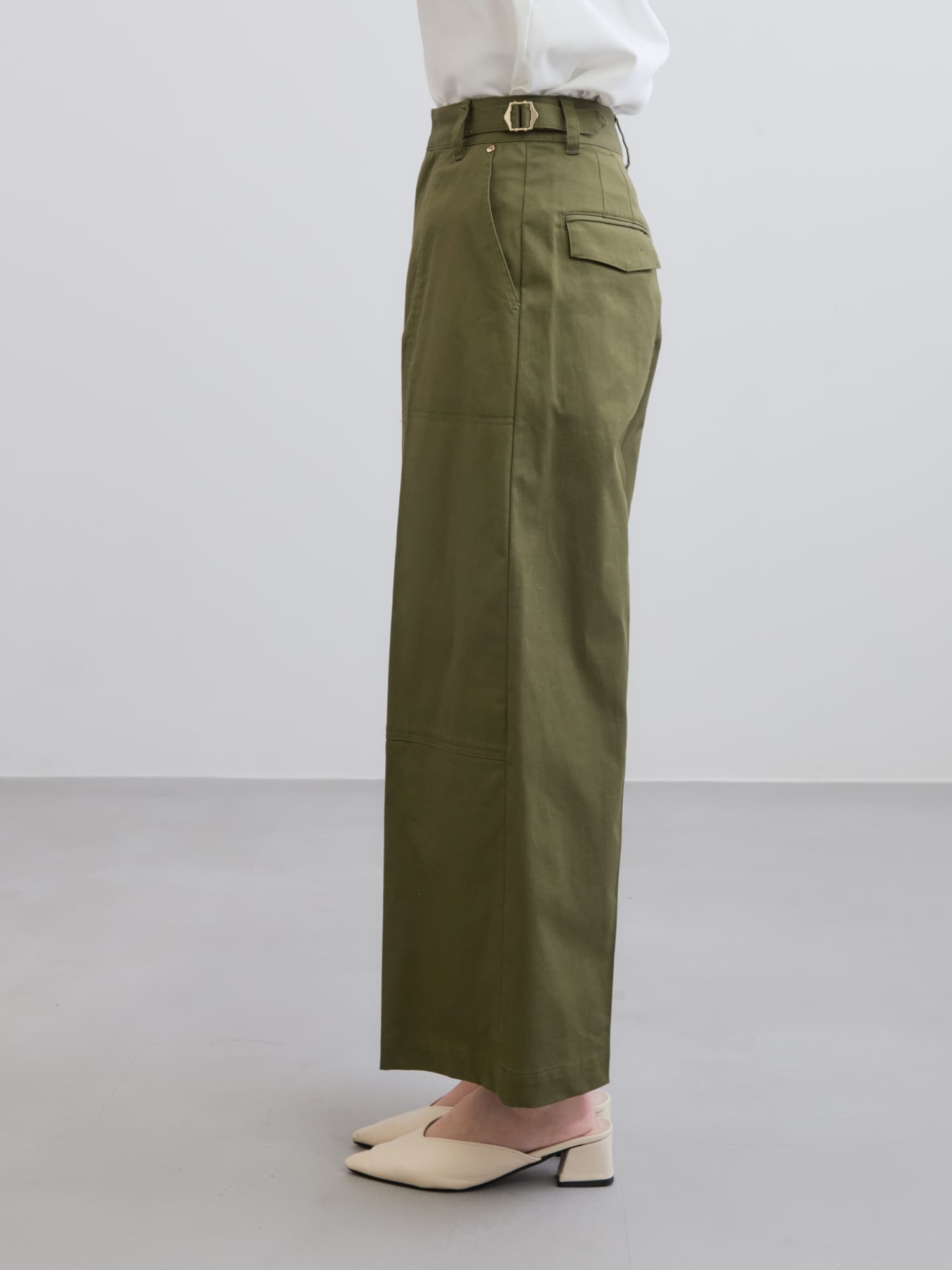 【新品】COHINA　コヒナ　ワークパンツ サイドベルトワークパンツshort & regular | 小柄・低身長女性向け