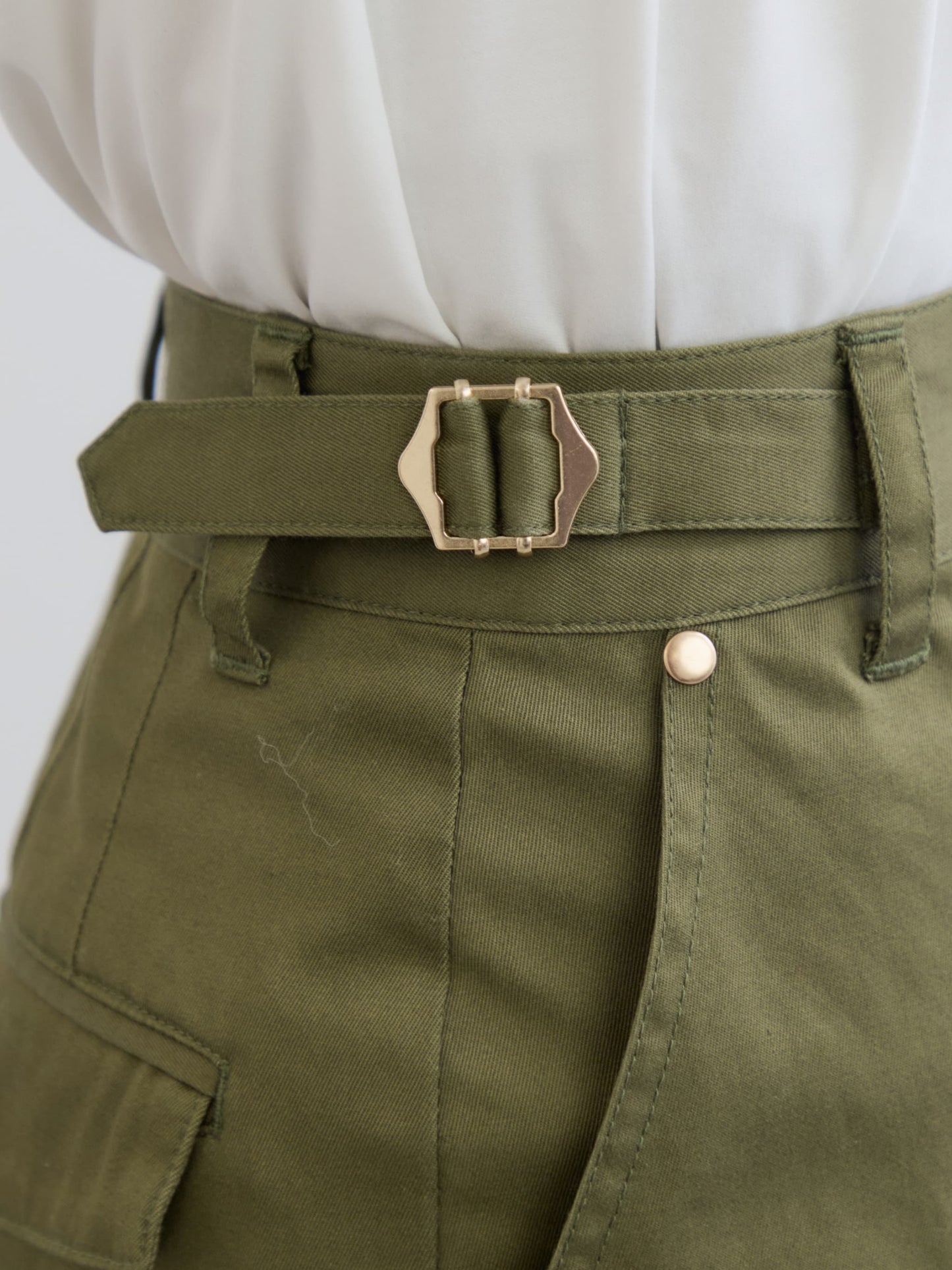 サイドベルトワークパンツ-short & regular　[通常]