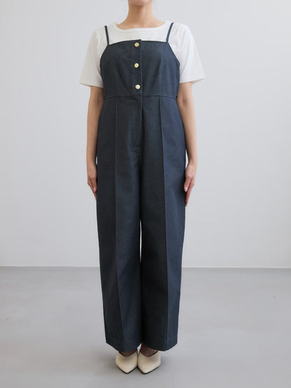 デニムライクオールインワン-short & regular　[通常]