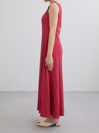 カップ付きスクエアネックワンピース-short & regular　[通常]