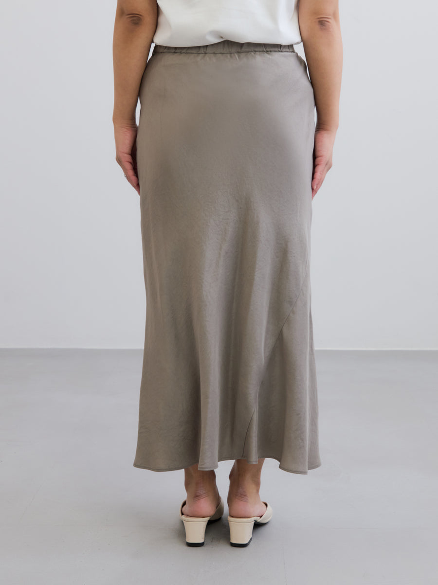 アセテートバックサテンナロースカート-short & regular　[通常]