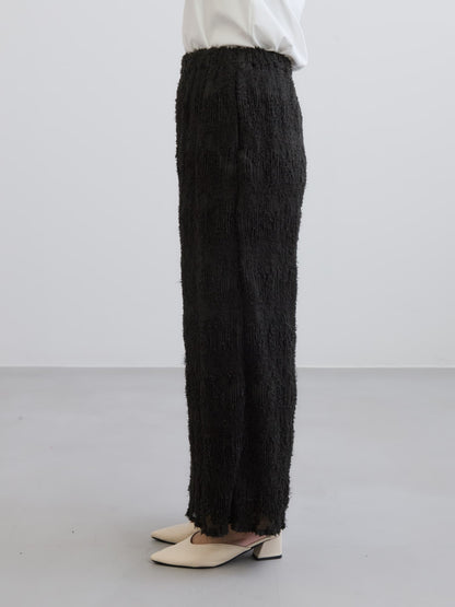 シアージャカードプリーツパンツ-short & regular　[通常]