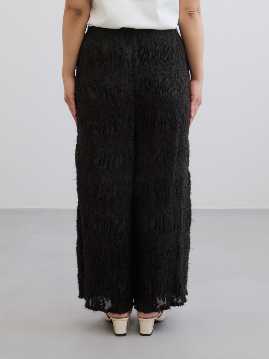 シアージャカードプリーツパンツ-short & regular　[通常]