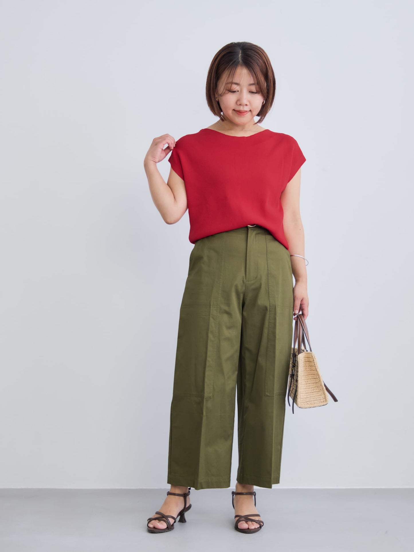 サイドベルトワークパンツ-short & regular　[通常]