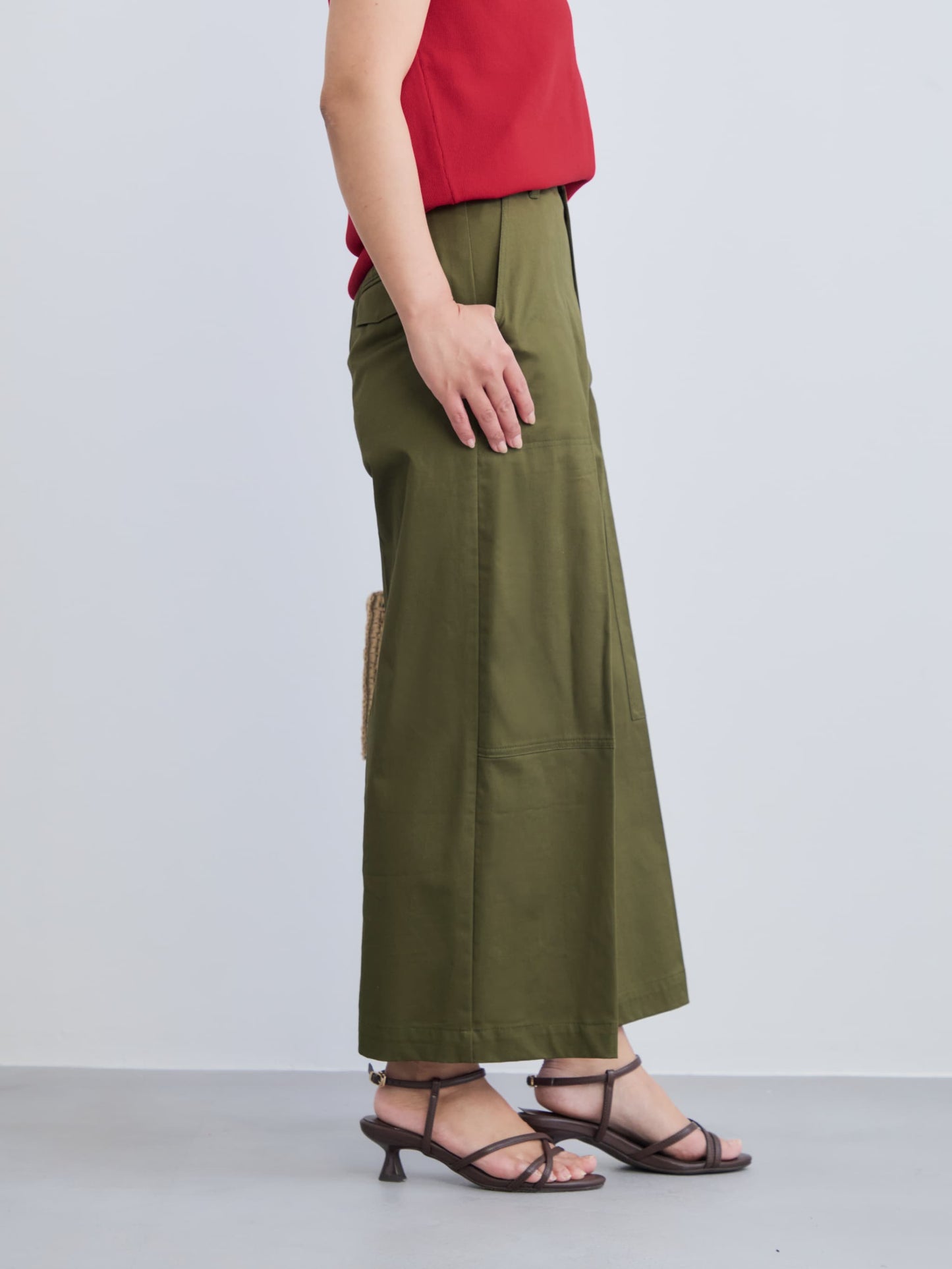 サイドベルトワークパンツ-short & regular　[通常]