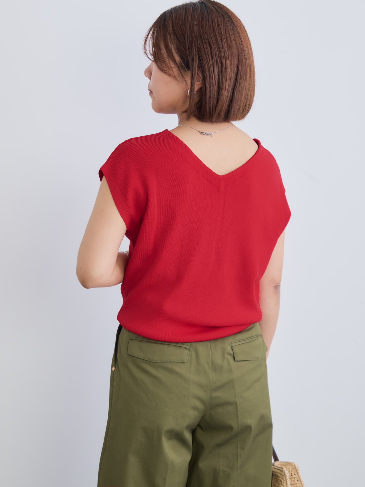 【手洗い可・UVカット】2wayフレンチニット　[通常]