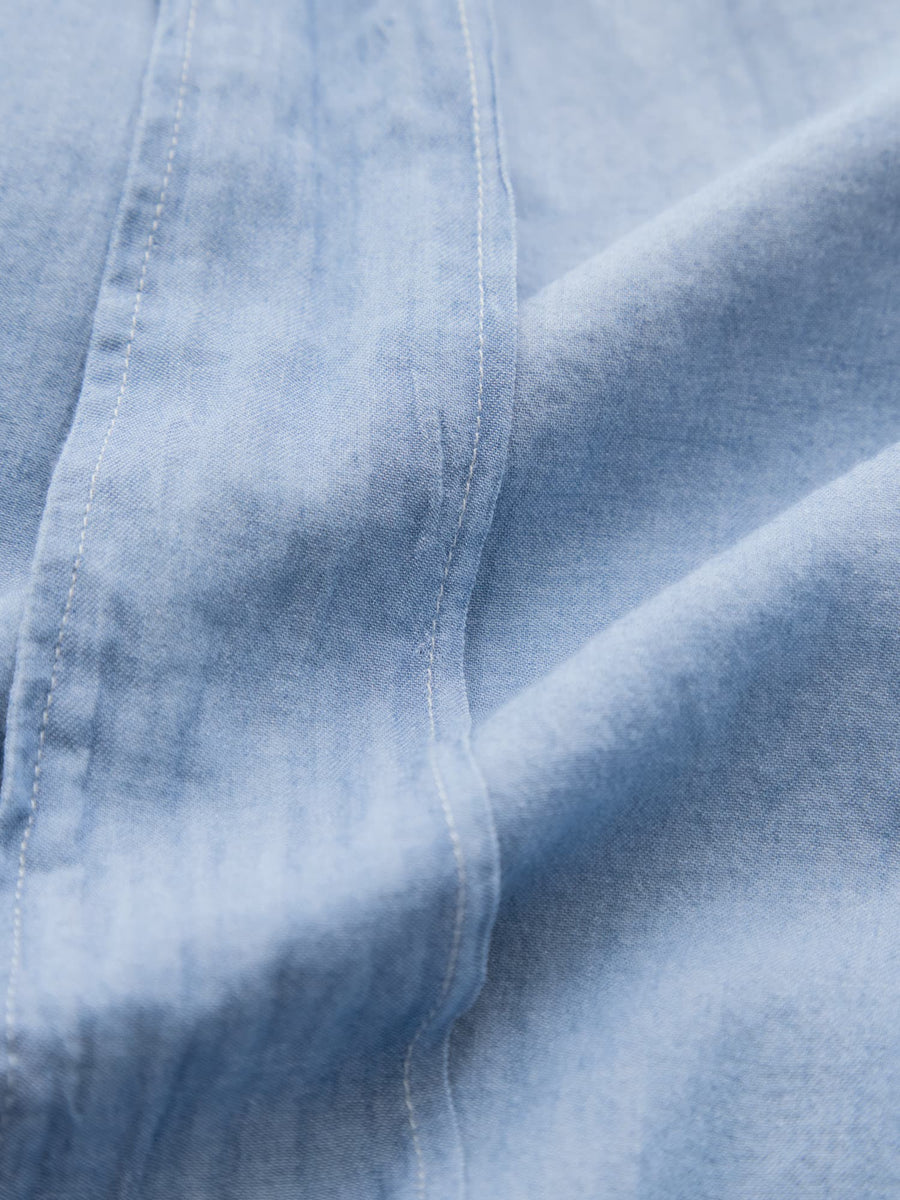 シアーデニムワイドパンツ-short & regular　[通常]