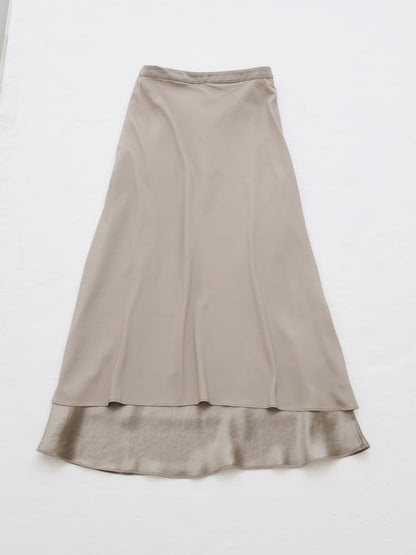 アセテートバックサテンナロースカート-short & regular　[通常]