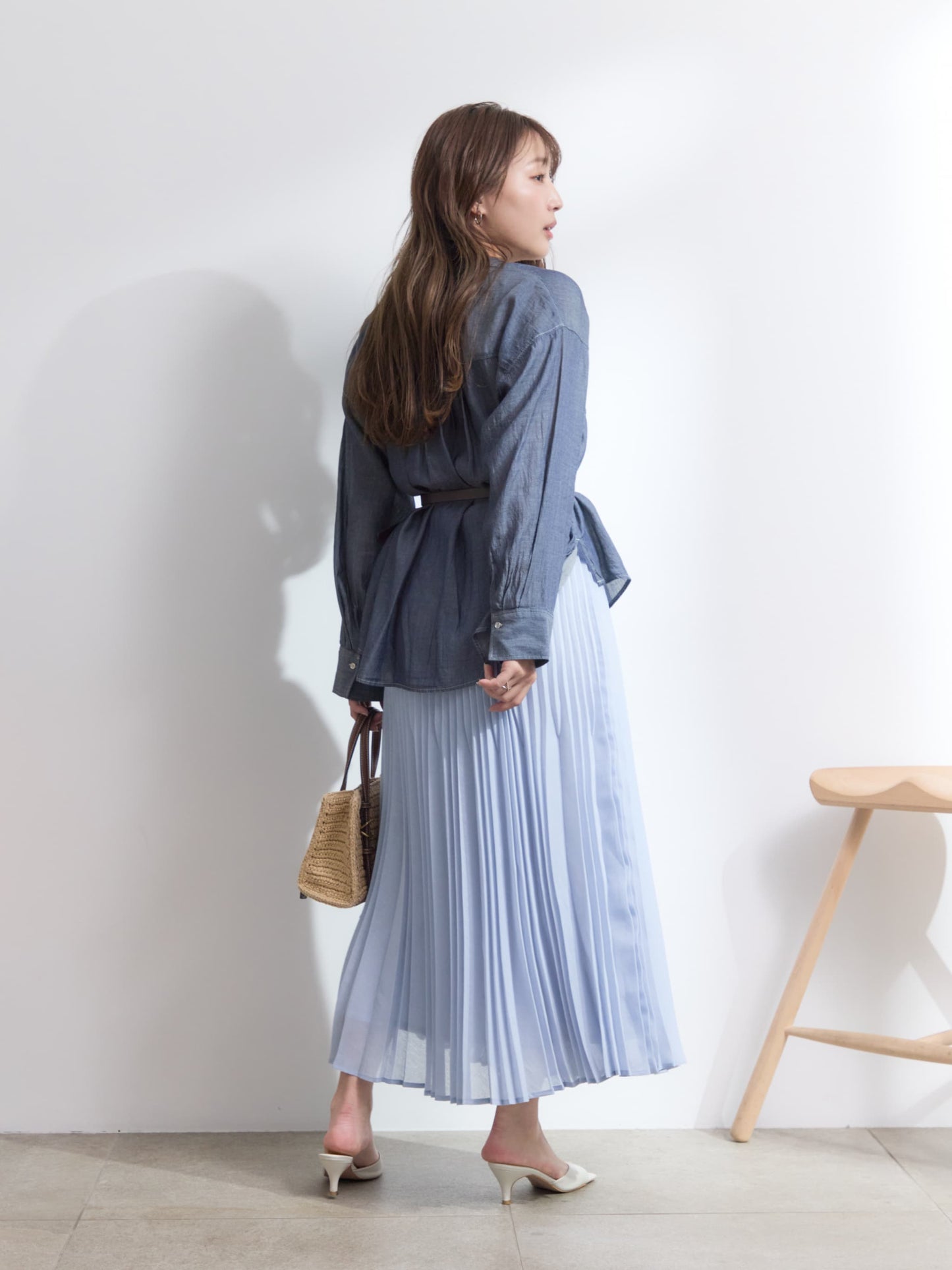 シアーデニムシャツ　[通常]