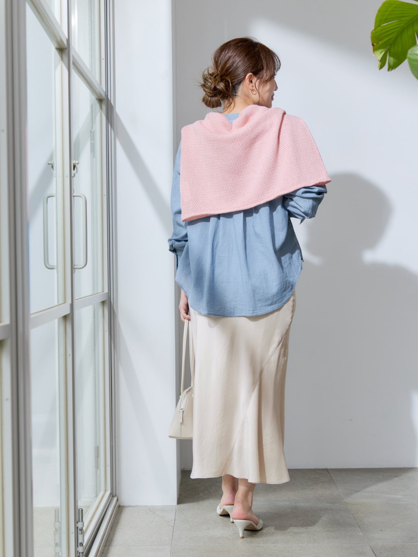 アセテートバックサテンナロースカート-short & regular　[通常]