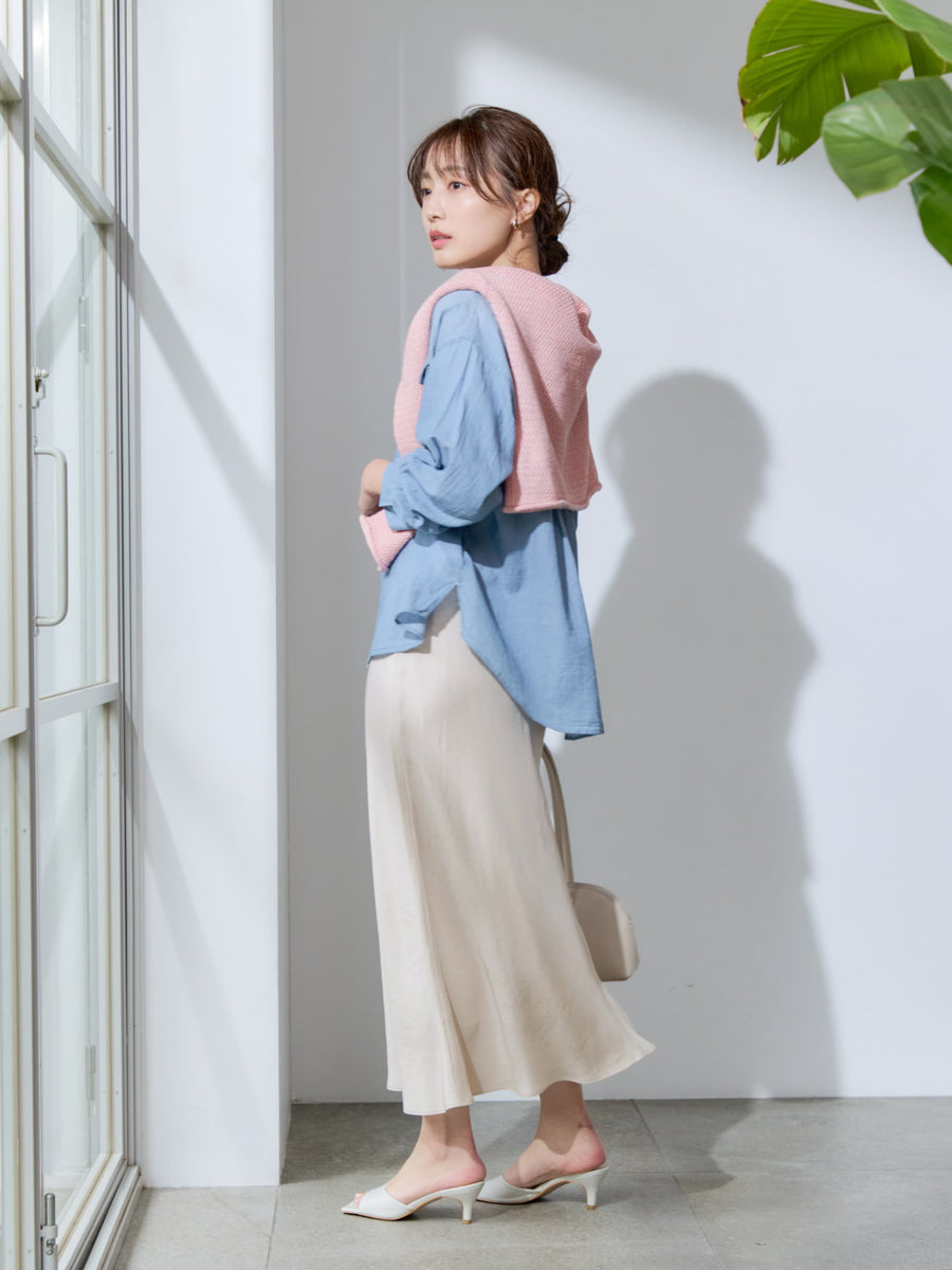 シアーデニムシャツ　[通常]