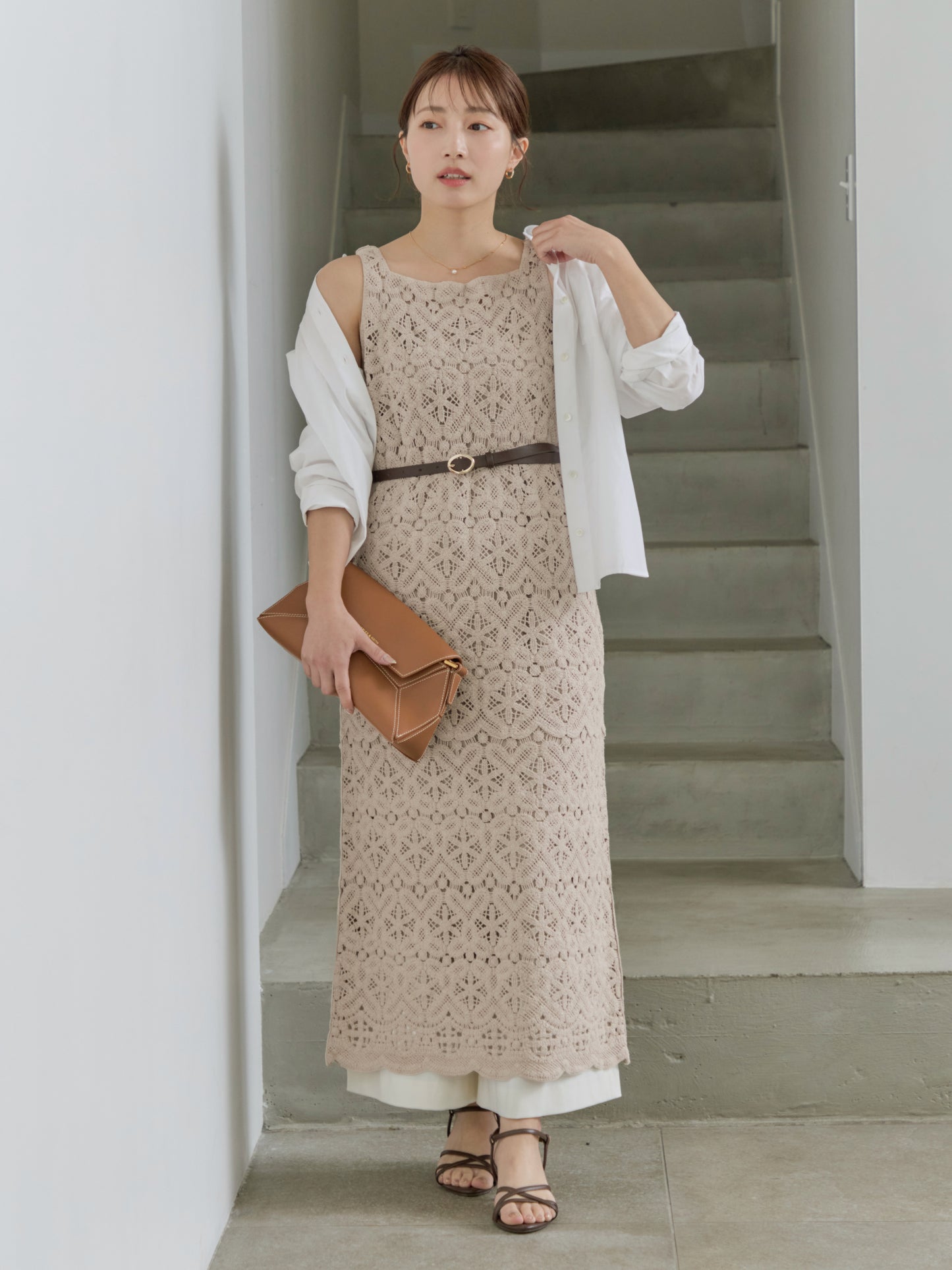 2wayクロシェワンピース-short & regular　[通常]