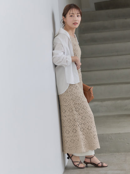 2wayクロシェワンピース-short & regular　[通常]