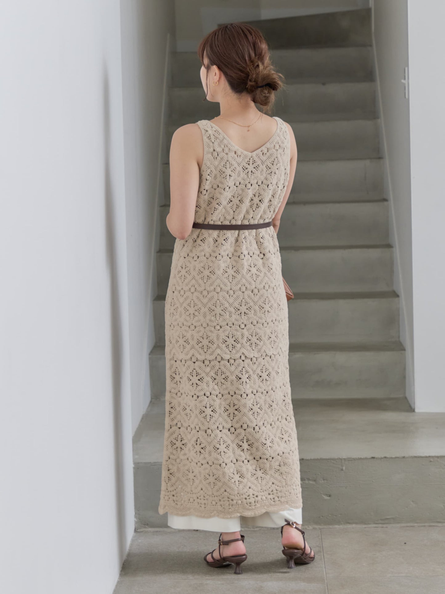 2wayクロシェワンピース-short & regular　[通常]