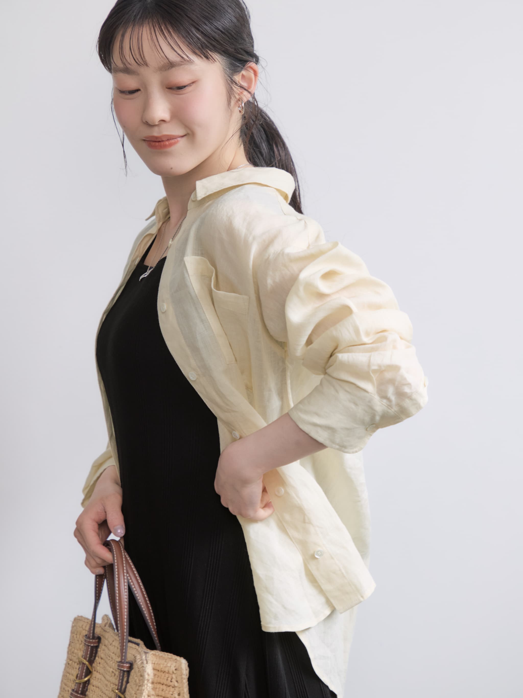 ベーシックラミーシャツ | 小柄・低身長女性向けファッション通販