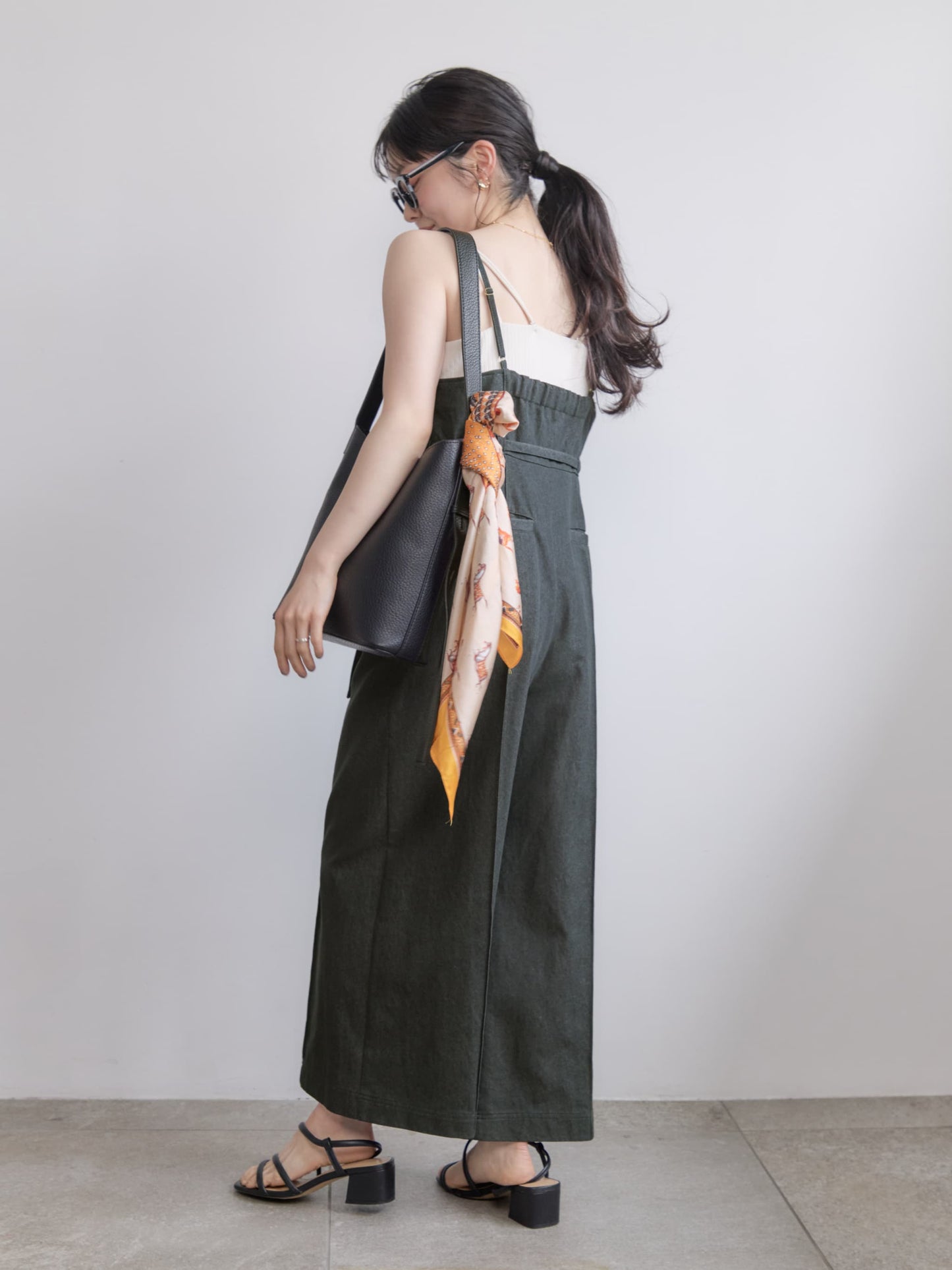 デニムライクオールインワン-short & regular　[通常]