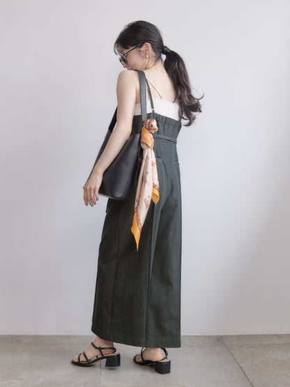 デニムライクオールインワン-short & regular　[通常]