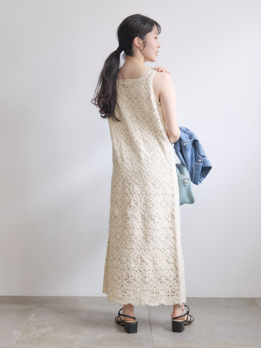 2wayクロシェワンピース-short & regular　[通常]