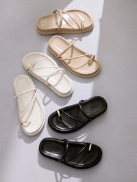 【LE TALONコラボ】厚底メタルサムリングサンダル　[通常]