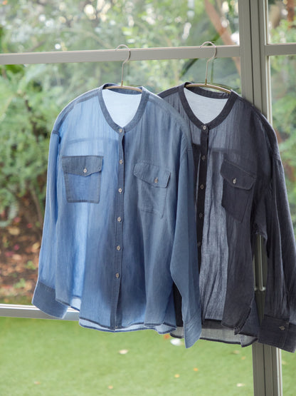シアーデニムシャツ　[通常]