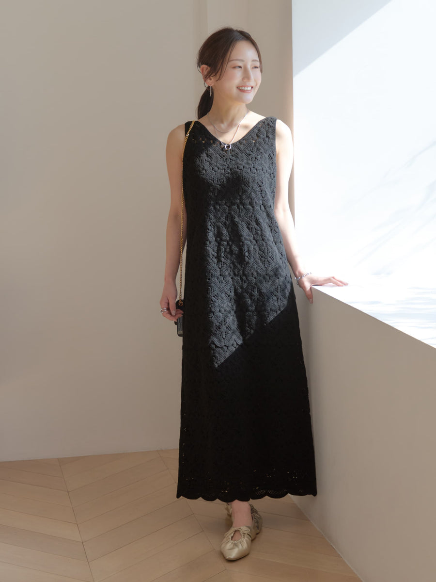 2wayクロシェワンピース-short & regular　[通常]