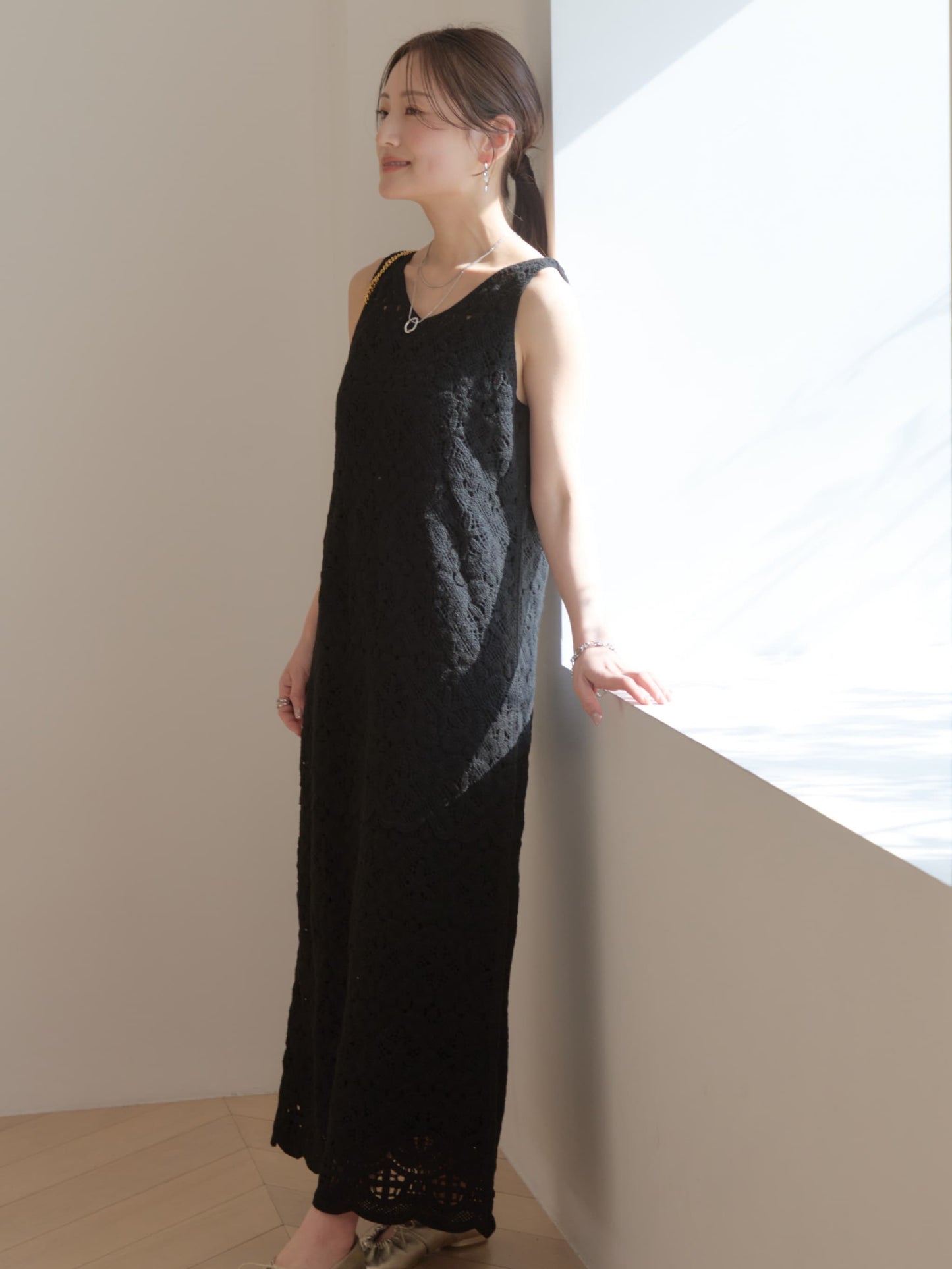 2wayクロシェワンピース-short & regular　[通常]